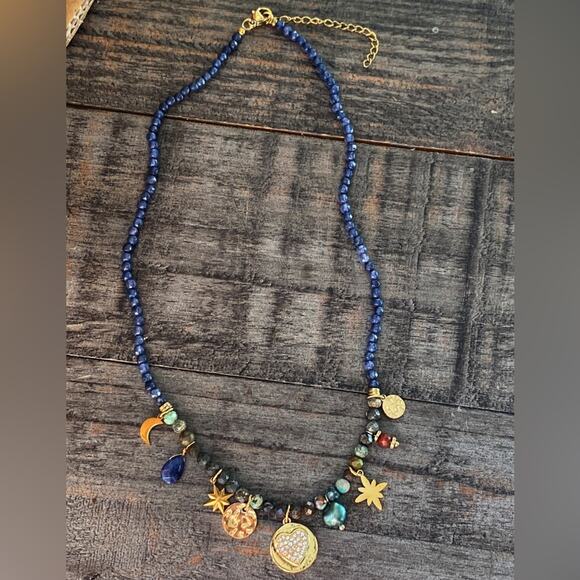 NEW Celestial Stone Charm Necklace - Picture 3 of 13